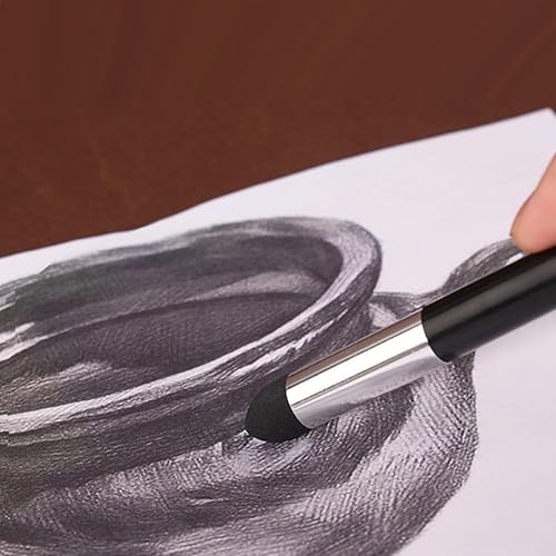 Miniatura 5 de 2 bolígrafos de esponja para mezclar artistas, doble cabeza, bocetos, bocetos, dibujos, herramientas de corrección de dibujo para estudiantes