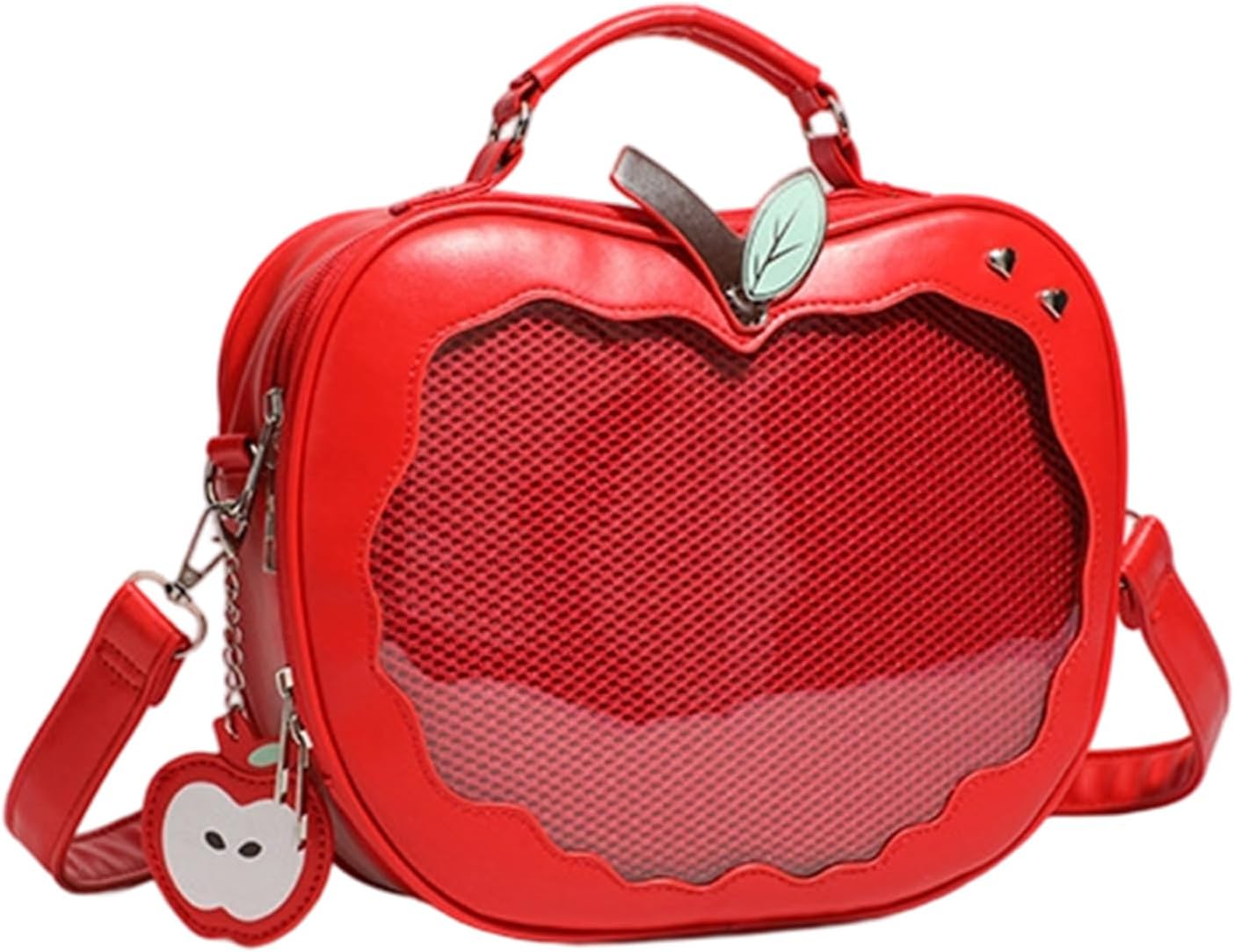 PU Leather Itabag For Girl Lovely Shoulder Bag Fruit Shape Crossbody Bag Preppy Styles Messengers Sweet Backpack