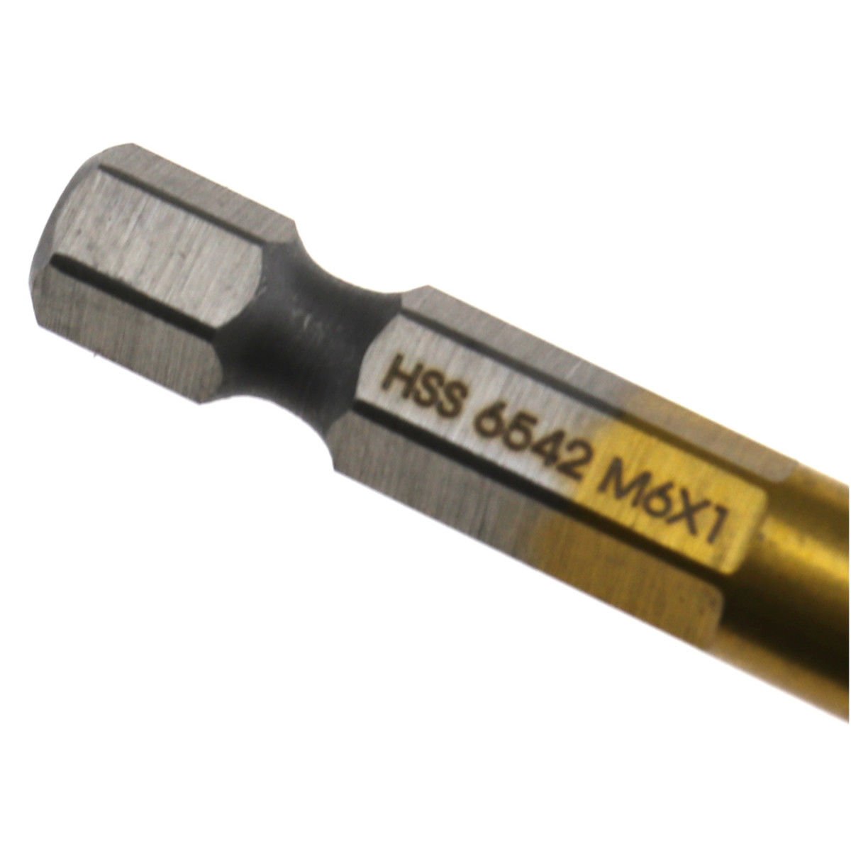 BE-TOOL 6-teiliges Handgewindebohrer-Set - HSS, Metrisch M3 Bis M10, Titanbeschichtet, Sechskantschaft