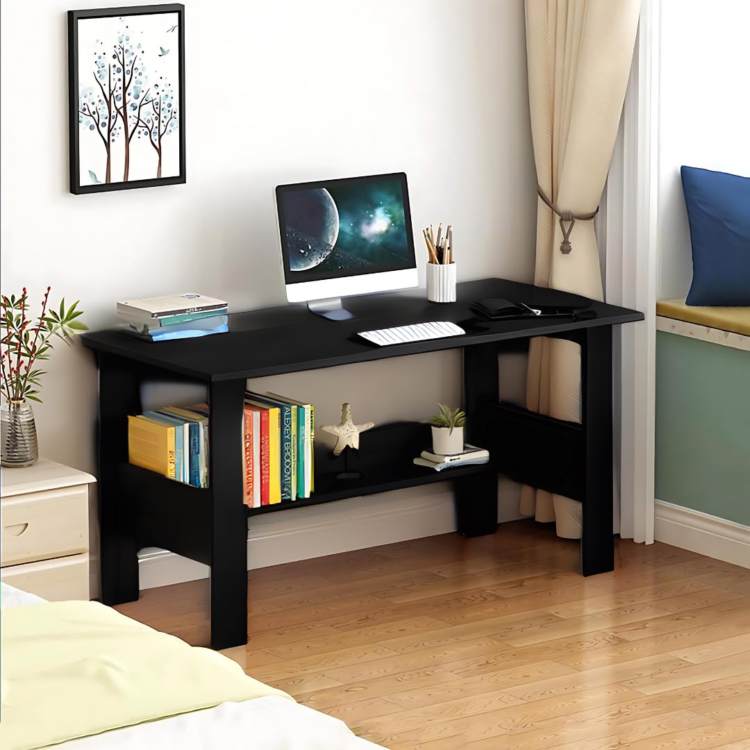 See full amazon price history chart for MATTERHORN Engineered Wood Office Table, Work from Home Table with Shelf for Storage (DIY, 900 x 500 x 800 cm, MOOT-10001VARY) (Midnight Black) MATTERHORN Engineered Wood Office Table, Work from Home Table with Shelf for Storage (DIY, 900 x 500 x 800 cm, MOOT-10001VARY) (Midnight Black) (B0DFRQKMGM) Amazon Price History, Amazon Price Tracker