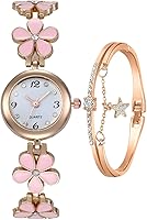 Vista 9 de ADSBIAOYE Reloj de pulsera para mujer, artículo de moda, reloj de cuarzo impermeable con forma de flor