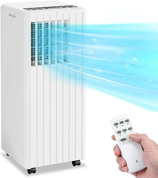 Takywep 8,0000BTU Portable Air Conditioners, 3 in 1 Portable AC Unit with Remote Control, Portable Cooling Up to 350 sq.ft, with Dehumidifier, Fan, Cool, 24-Hour Timer, Portable AC for Indoor, Bedroom