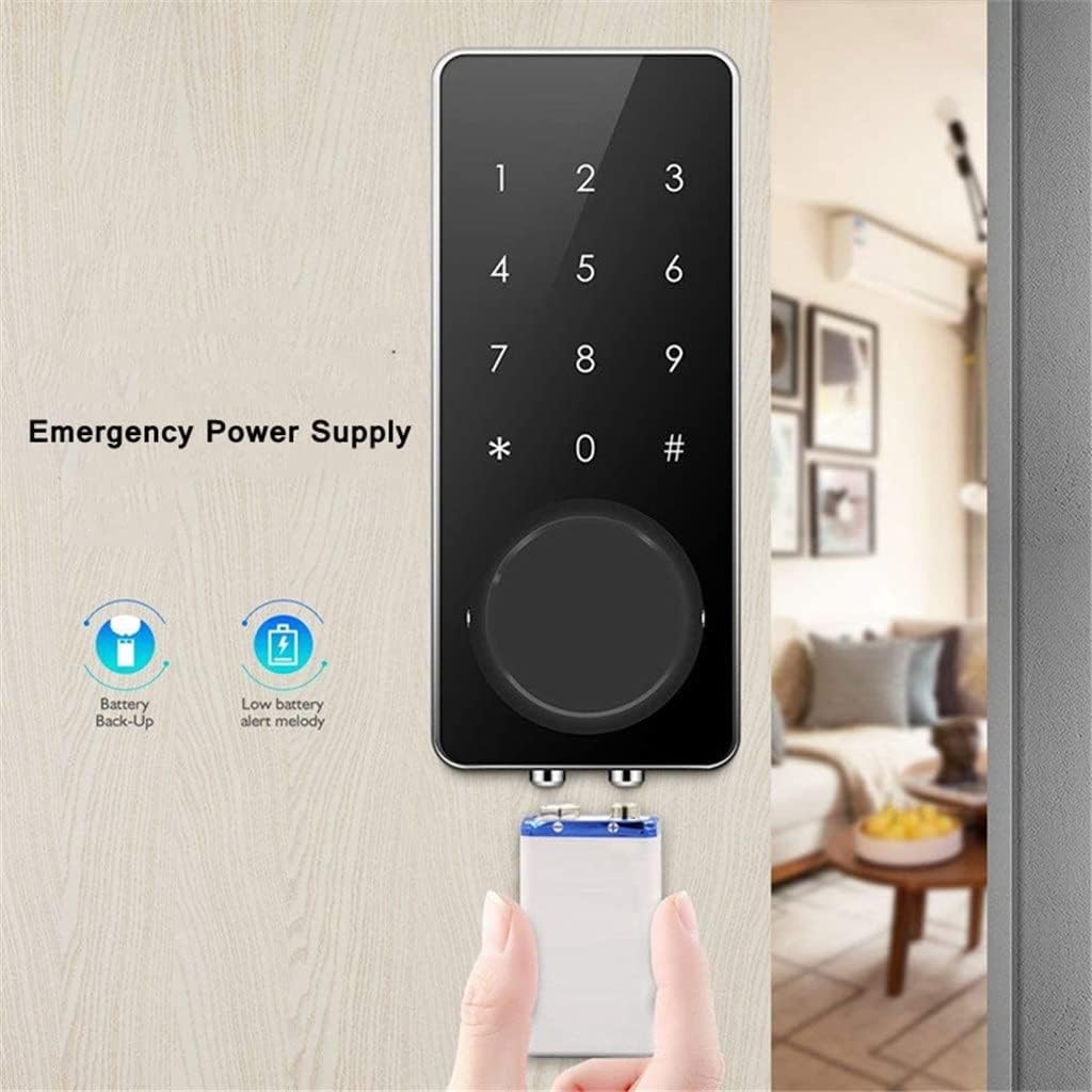 Smart Door Lock Keyless Password Electrics Door Lock Touch Screen Keypad Auto IC Card Mechanical Key Lock