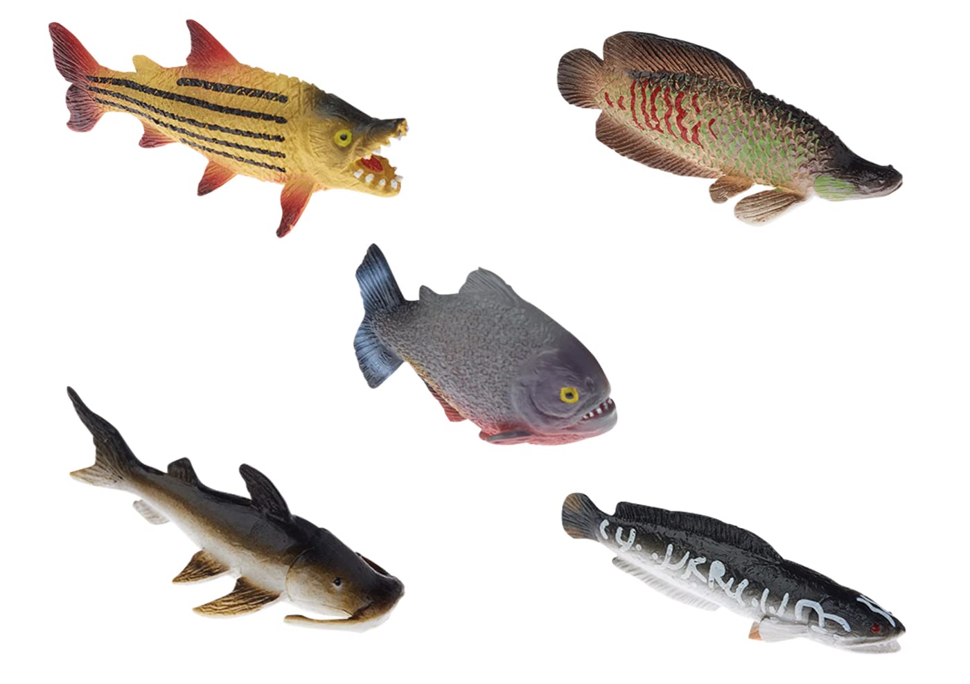 Buy River Monster Collection Toy Fish Set Piranha Toy Fish Cake