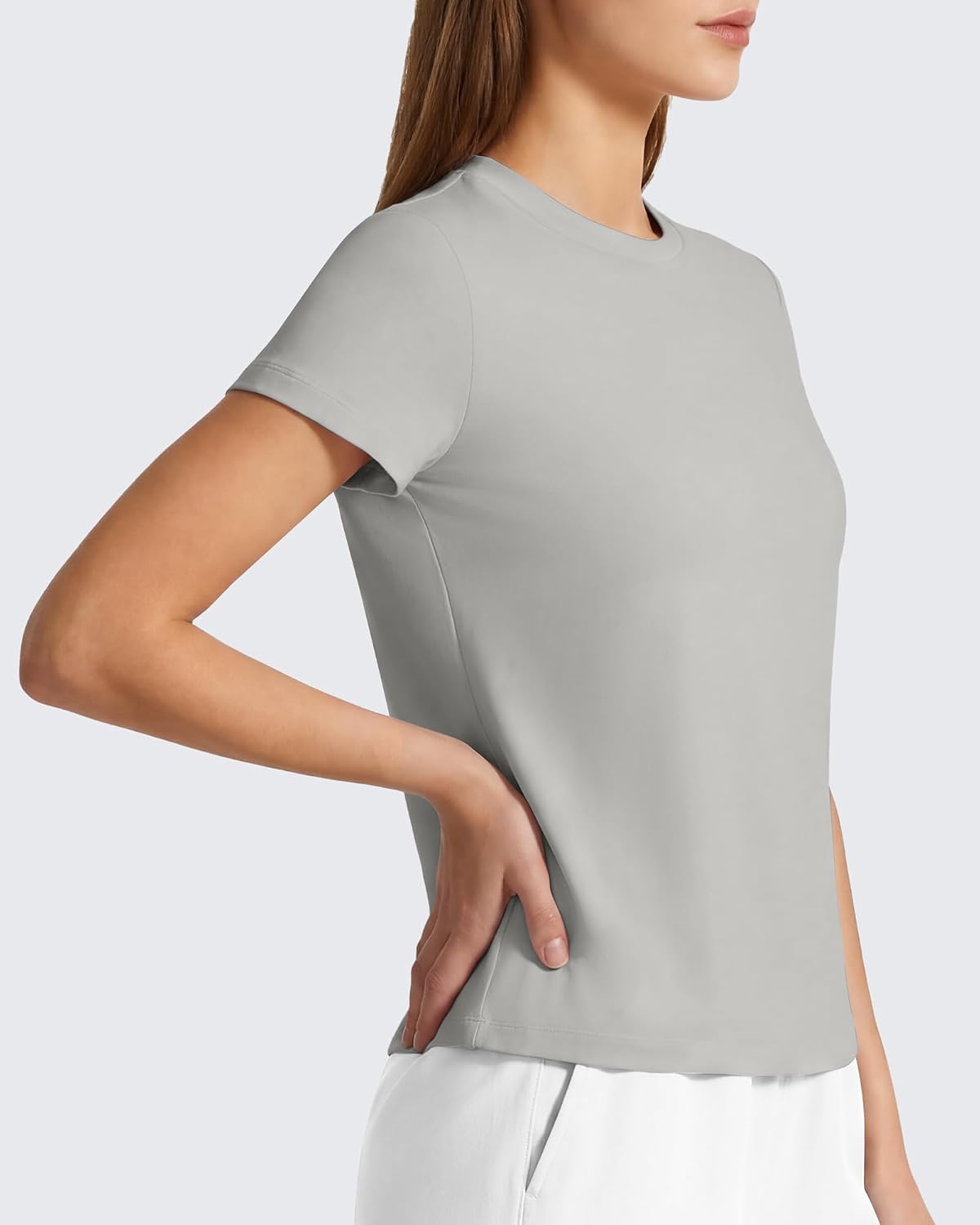 G4Free Soft Lyocell Quick Dry Workout Tops for Women - Running Yoga Athletic Gym Casual Short Sleeve T-Shirt Breathable