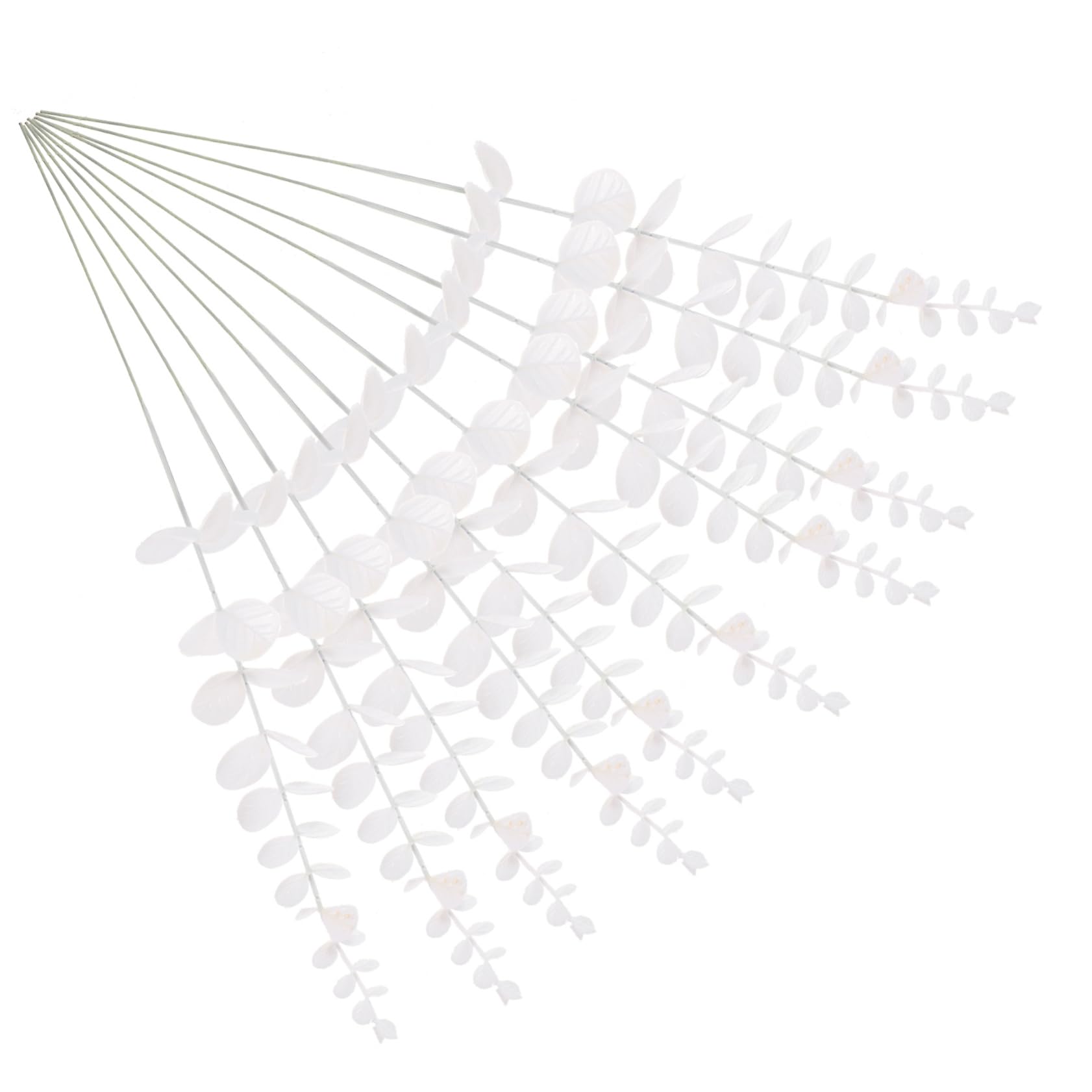 Amosfun 60pezzi Foglie Di Eucalipto Artificiali Rami Falsi Per Decorazioni Bouquet Da Sposa e Wreaths Perfetti Per Matrimoni e Feste Senza Odore e Realistici