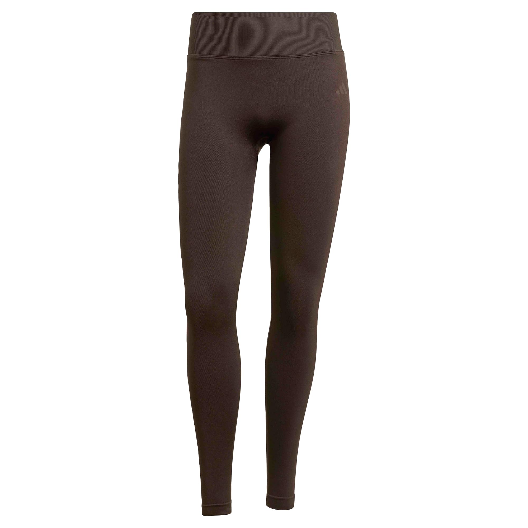 adidas Women's Workout Essentials Knit Scrunch 1/1 Leggings Tights, Aurora Coffee, XXL