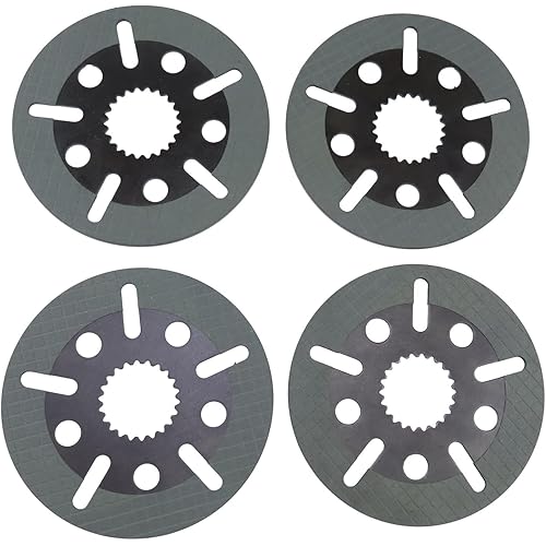 4PCS Brake Disks E6NN2A097BB compatible with Ford 550 555 555A 555B 555C 555D 575D 655 655A 655C 655D New Holland B100B B100BLR B110B B115B B90B B90BLR LB110 LB115 LB85