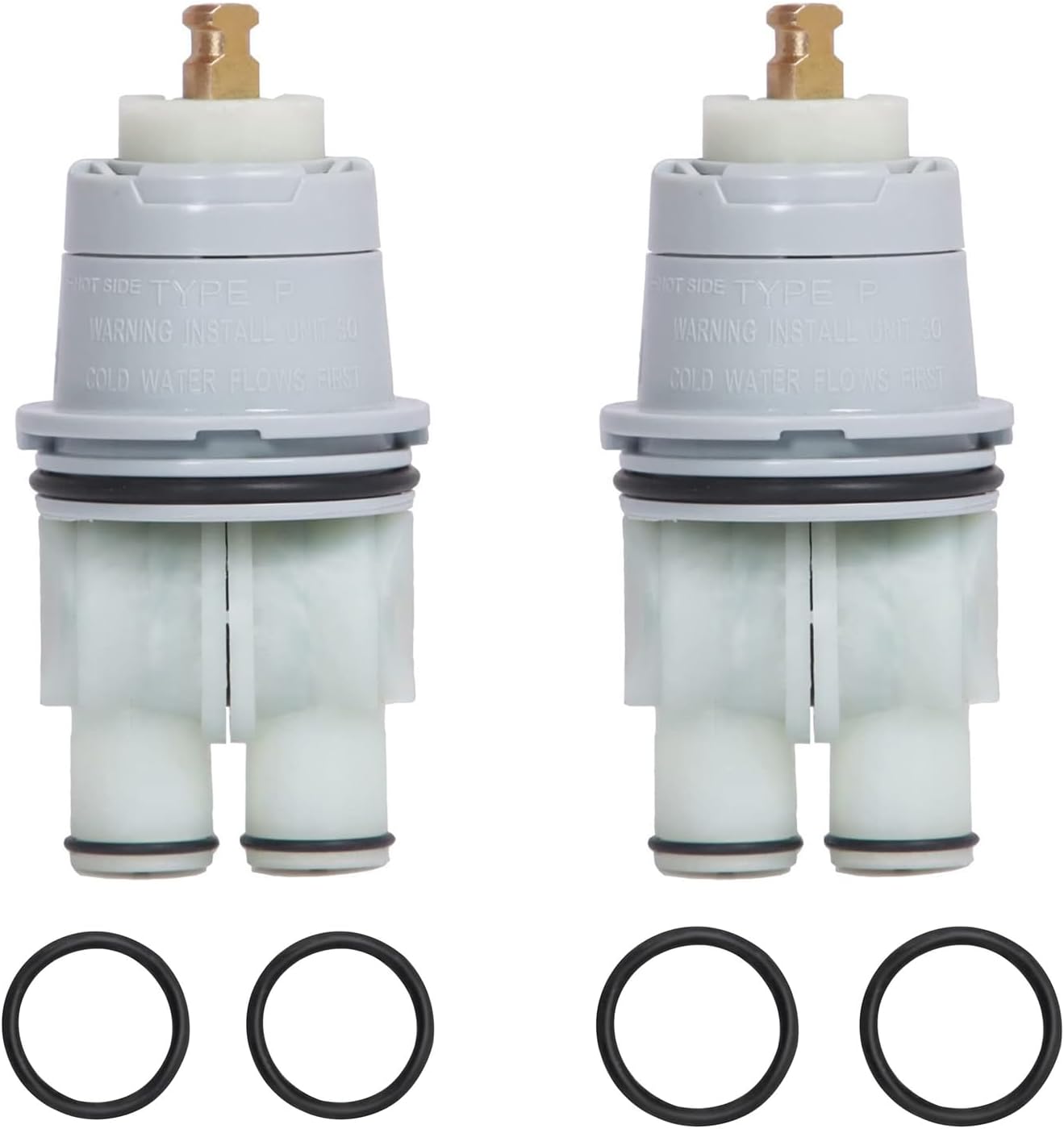 RP46074 Shower Cartridge Assembly Compatible For Shower and Tub 13/14 Series Faucet, Single-handle Valve Cartridge Repair Assembly, Replacement Monitor Cartridge, 2 PCS