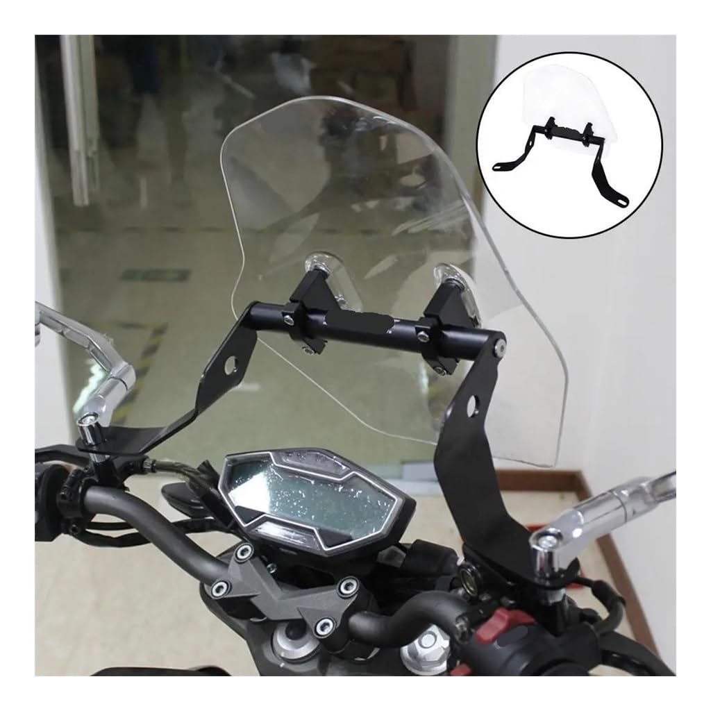 Deflettore Parabrezza Anteriore Universale Per Motocicletta In Plastica ABS Trasparente