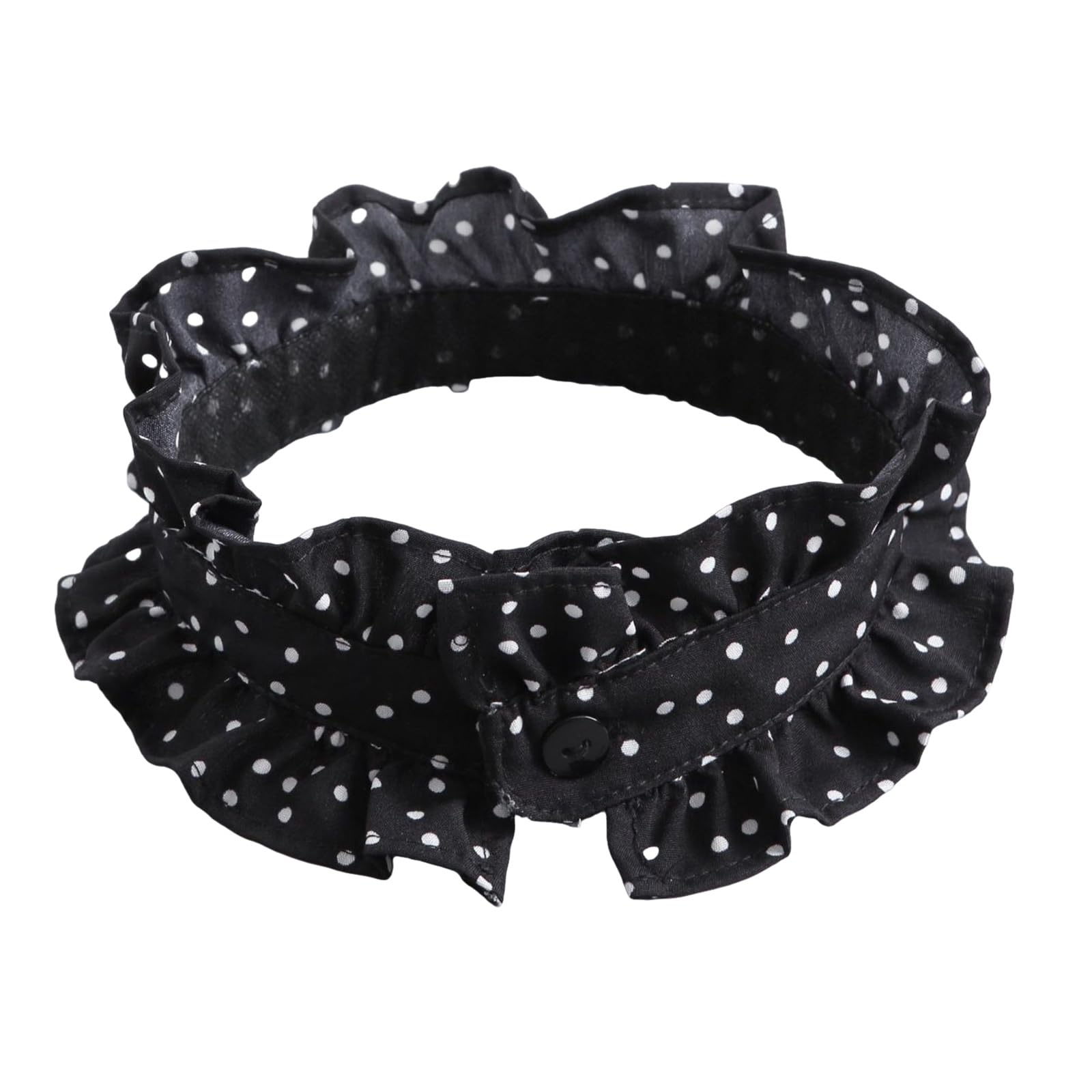 MICFENY Elegant Detachable Shirt Collar Ruffle Trim Adjustable Neckpiece For Spring Outfits