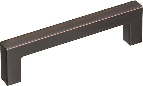 Miniatura 79 de Amerock | Mango de gabinete | Bronce champán | 3 pulgadas (2.992 in) de centro a centro | Monumento | Paquete de 2 | Jaladera de cajón | Asa de