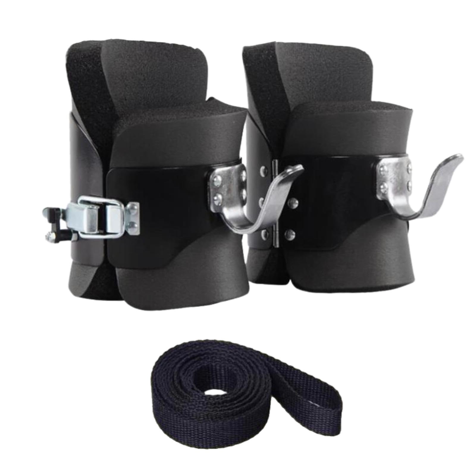 JAZZY PEARLS® Anti Inversion Boots Boots for Sit up Abdominal Exercise Gym Black-Sporting Goods-Fitness Running & Yoga-Fitness Equipment & Gear-Inversion Tables