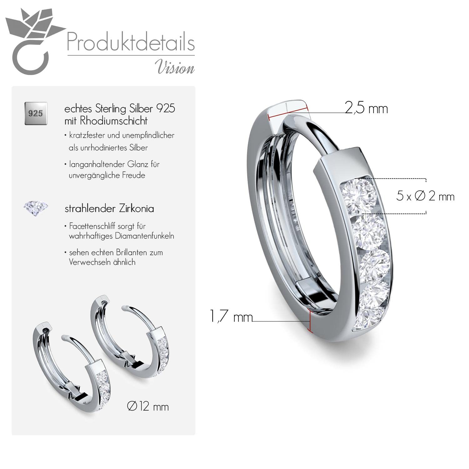 Creolen Silber Damen 925 klein Ohrringe echt Geschenk für Frauen Freundin | Schmuck Liebe Sie nickelfrei Modeschmuck Damenohrringe silberne kein Edelstahl Kreolen Klappcreolen dünne