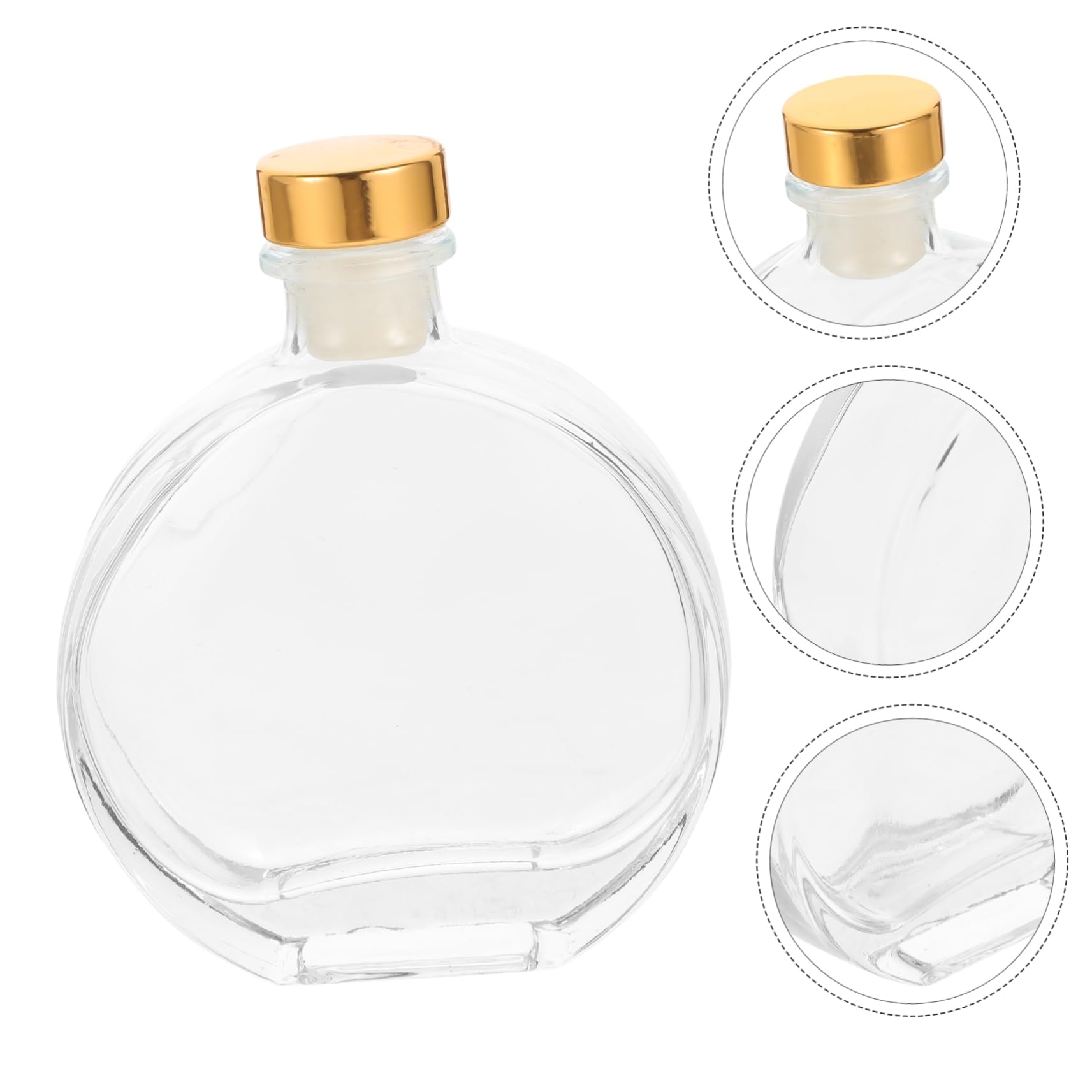 3 Stück Aromatherapie Glasdiffusorflaschen 100 Ml Transparente Ätherische Öl Diffusorflasche Für Raumduft Zuhause Büro Inkl Polymerstopfen Leer