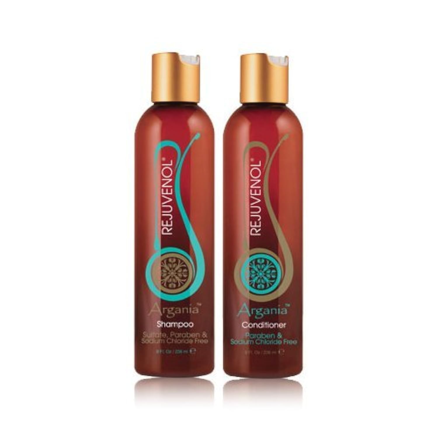 Rejuvenol Argania Shampoo & Conditioner Set 8 oz Paraben & Sodium Chloride Free