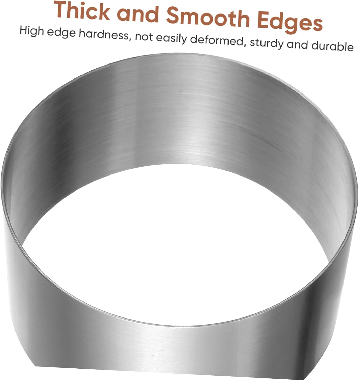 Alipis 20pcs Round Stainless Steel Mousse Molds for Baking Cake Cutters and Cookie Molds Kitchen Tools for Desserts and Pastries