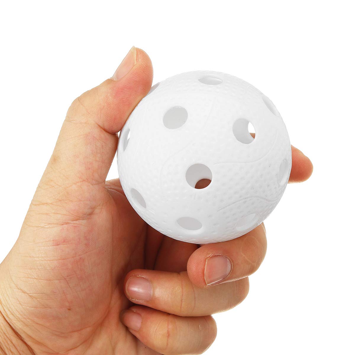 KINGDUO 72mm 26-Hole PVC Plastic Floorball Training Ball