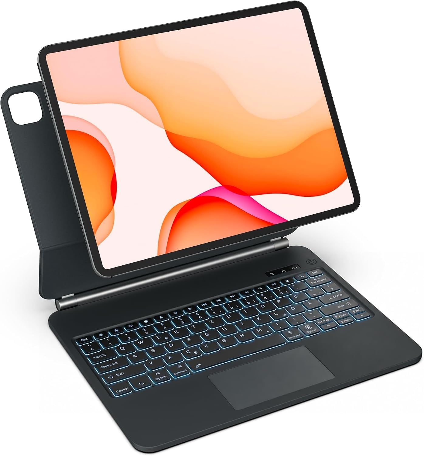 Magic Keyboard für iPad Air 11 Zoll M4/M3/M2, iPad Air 5./4. Gen. & iPad Pro 11 Zoll 4./3./2./1. Gen., Magnetische Tastatur Hülle mit Touchpad, 7-Farben Beleuchtung, Bluetooth, QWERTZ Deutsch