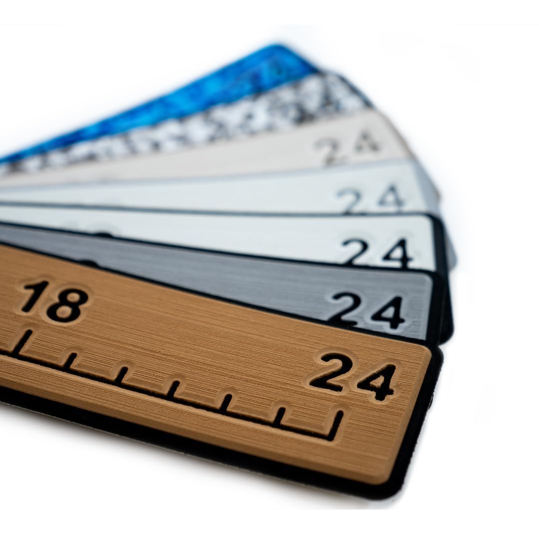 | 24 Inch Fish Ruler | SeaDek | Fish Measurement Tool | Perfect for Boats and Kayaks | Storm Gray/Black