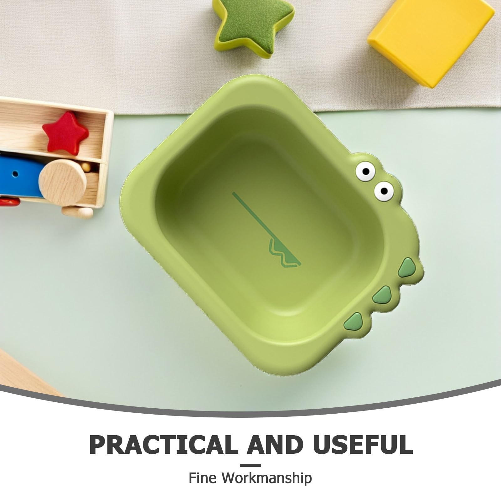 Mikinona Set di 3 lavandini portatili per neonati, piccola bacinella di plastica per la pulizia del viso e del biberon, vaschetta da bagno per bambini per il lavaggio delle mani e articoli essenziali