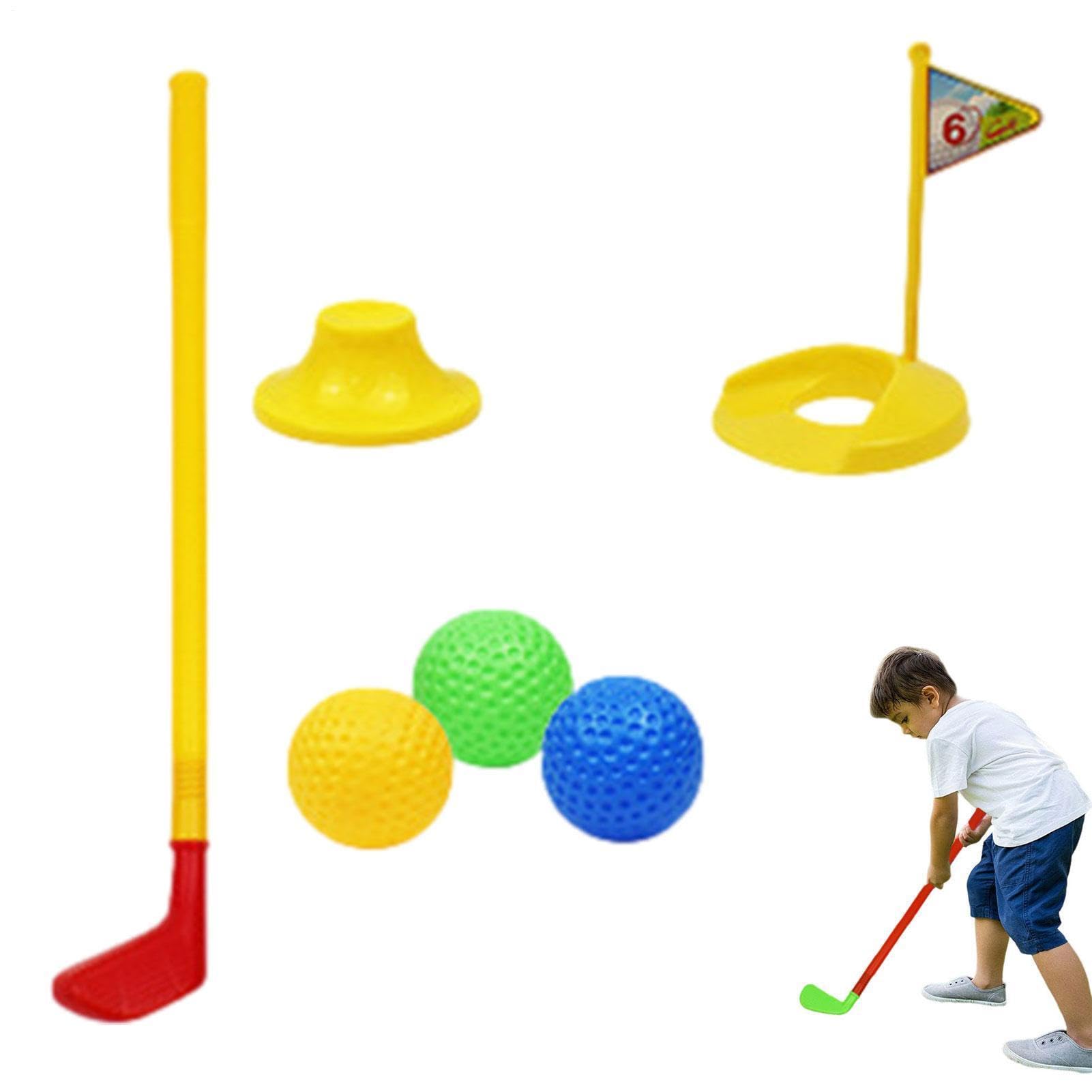 Juego de Golf para niños pequeños | Juego de Juguetes de Golf portátil para niños - de Juguetes de interacción Entre Padres e Hijos para pequeños, para césped, jardín, Patio