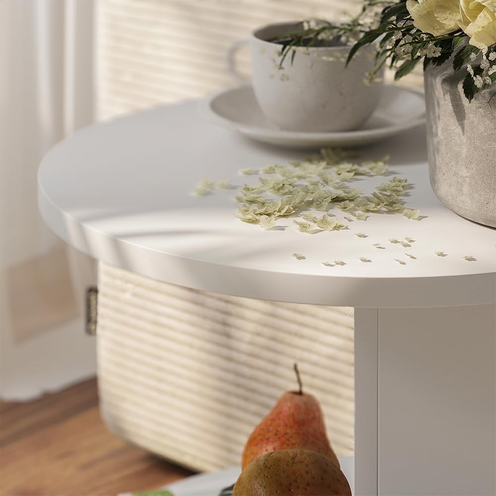 Vicco tavolino Trino, Bianco, 40 x 40 cm