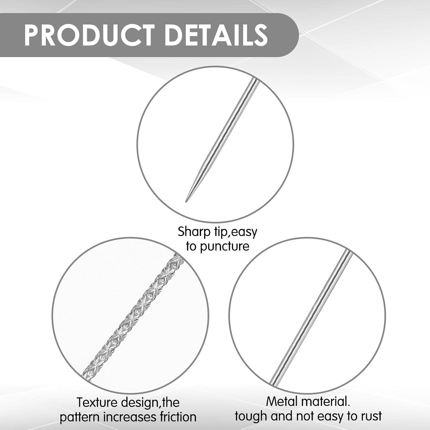 Snag Repair Needle, Repair Knits and Woven Tool, Snag Nab it Tool, Mabor 15Pcs Leather Craft Sewing Stitching Needle with Case for Woven Knitted Cloth Garments Drapes