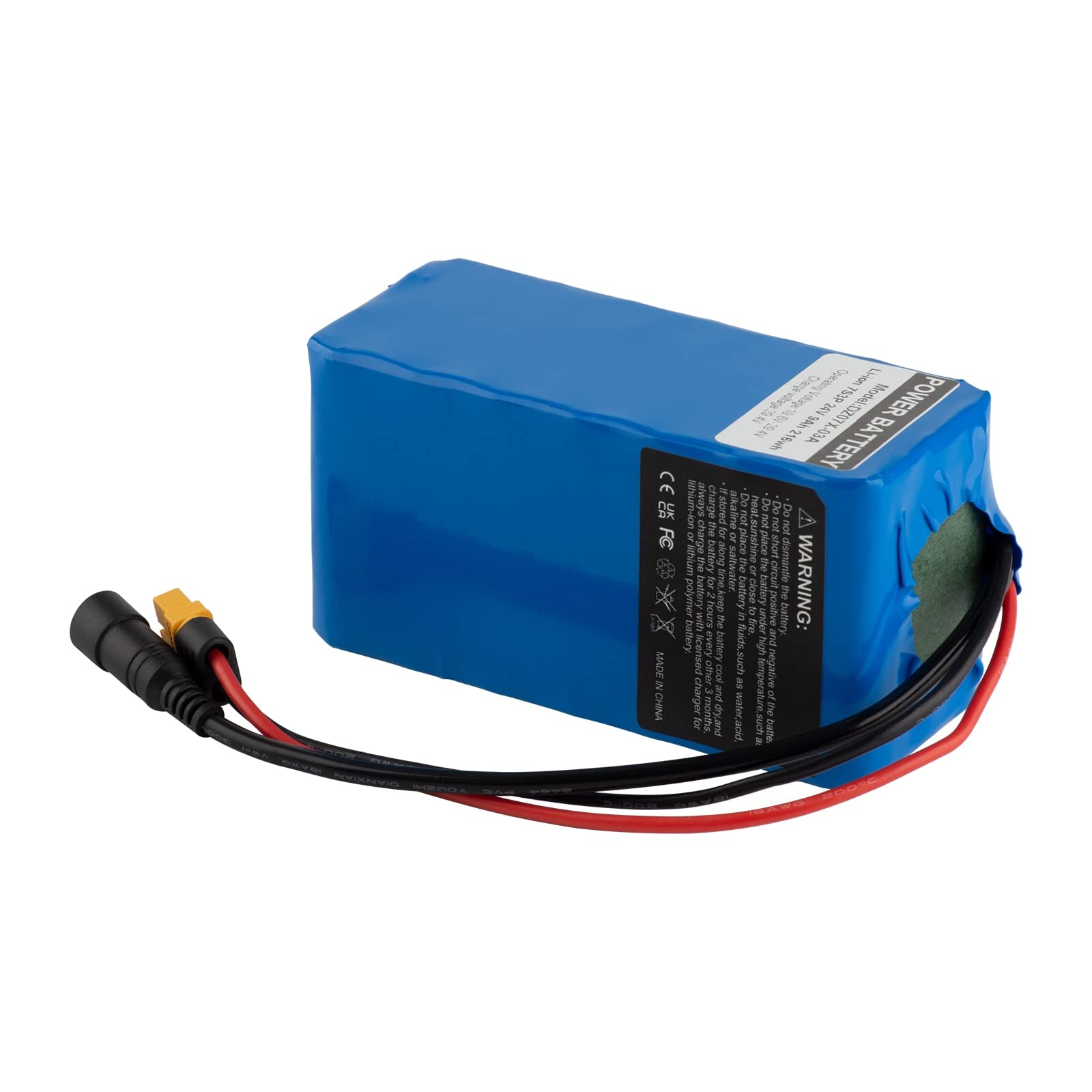 Batterie de vélo électrique 24V Batterie Li-ION 12Ah avec Chargeur 29,4V 200W-700W 250W 300W 350W 400W 500W Peut être utilisé pour Les Jouets de Scooter, etc