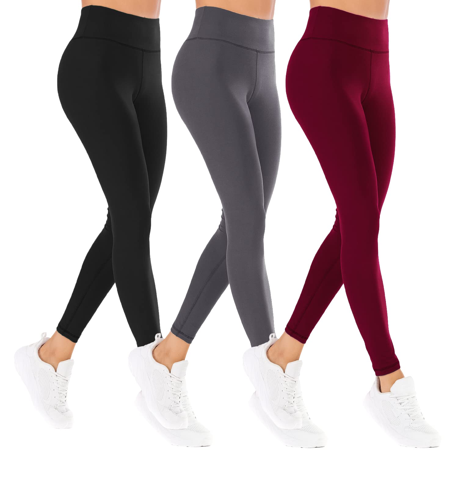 NORMOV High Waisted Leggings for Women, Workout Soft Tummy Control Yoga Pants