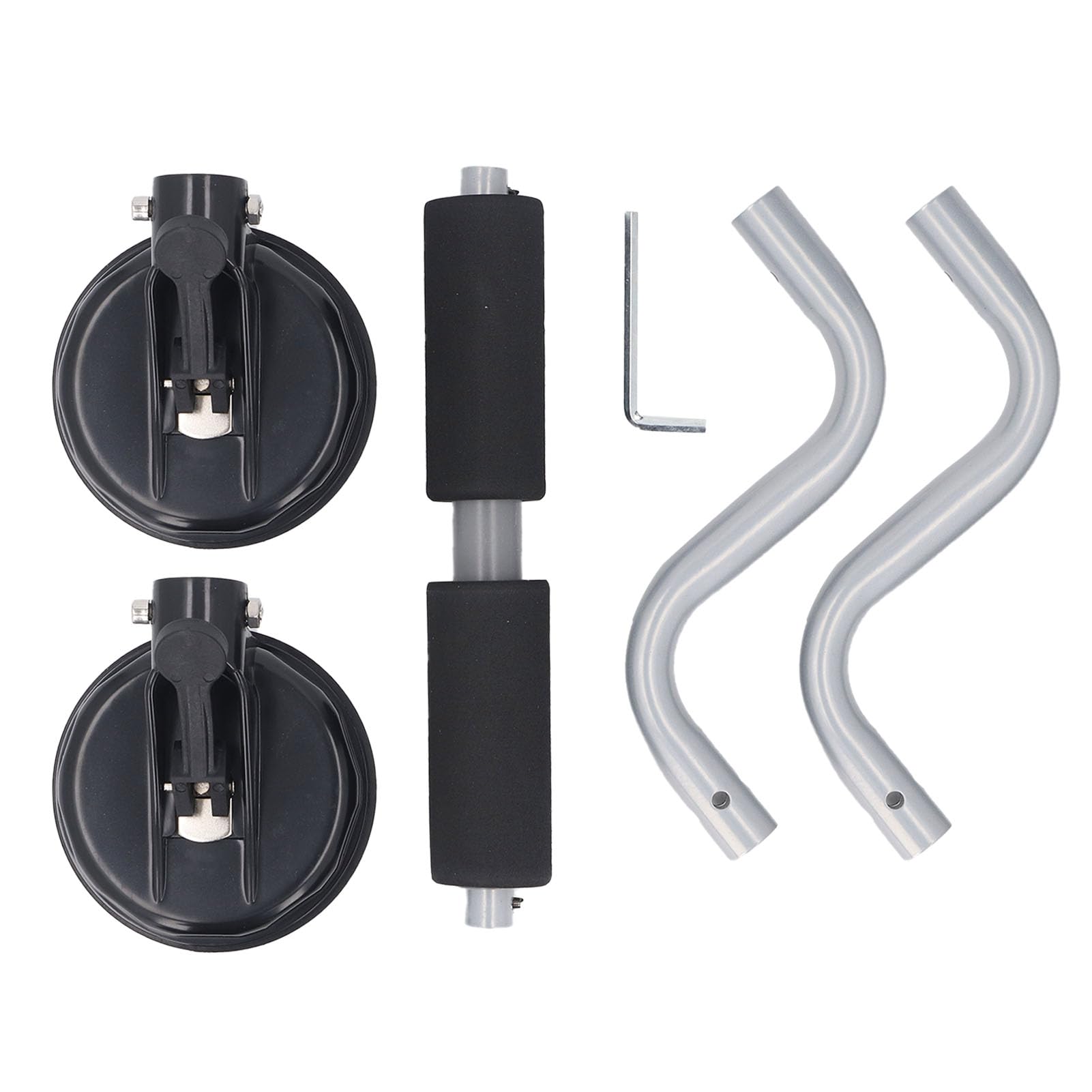 Cargador de Rodillos para Kayak, Soporte de Techo para Canoa con ventosas, Soporte de Metal para Barco, Soporte de Carga para Coche