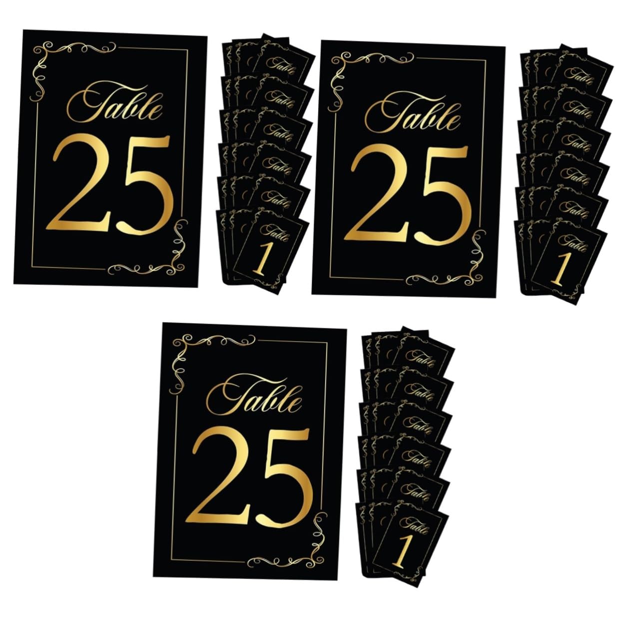 3 Sätze Hochwertige Tischkarten Für Hochzeiten Doppelseitige Platzkarten Mit Goldener Prägung Für Feiern Geburtstage Strapazierfähigem Papiermaterial 30 Stück * 3