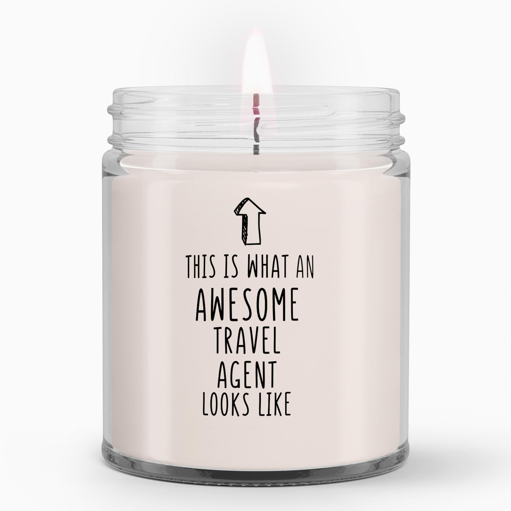 LaPomme This is What an Awesome Travel Agent Looks Like Candles 9Oz, Funny, Sarcastic, Inspirational Birthday, Graduation Travel Agent Gifts for Friends, Coworkers, Siblings, Dad, Mom