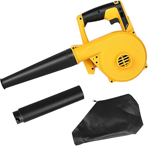 Soplador de hojas de 20 V máximo compatible con batería Dewalt de 20 V, soplador de hojas inalámbrico, soplador de hojas eléctrico de mano 2 en 1 y