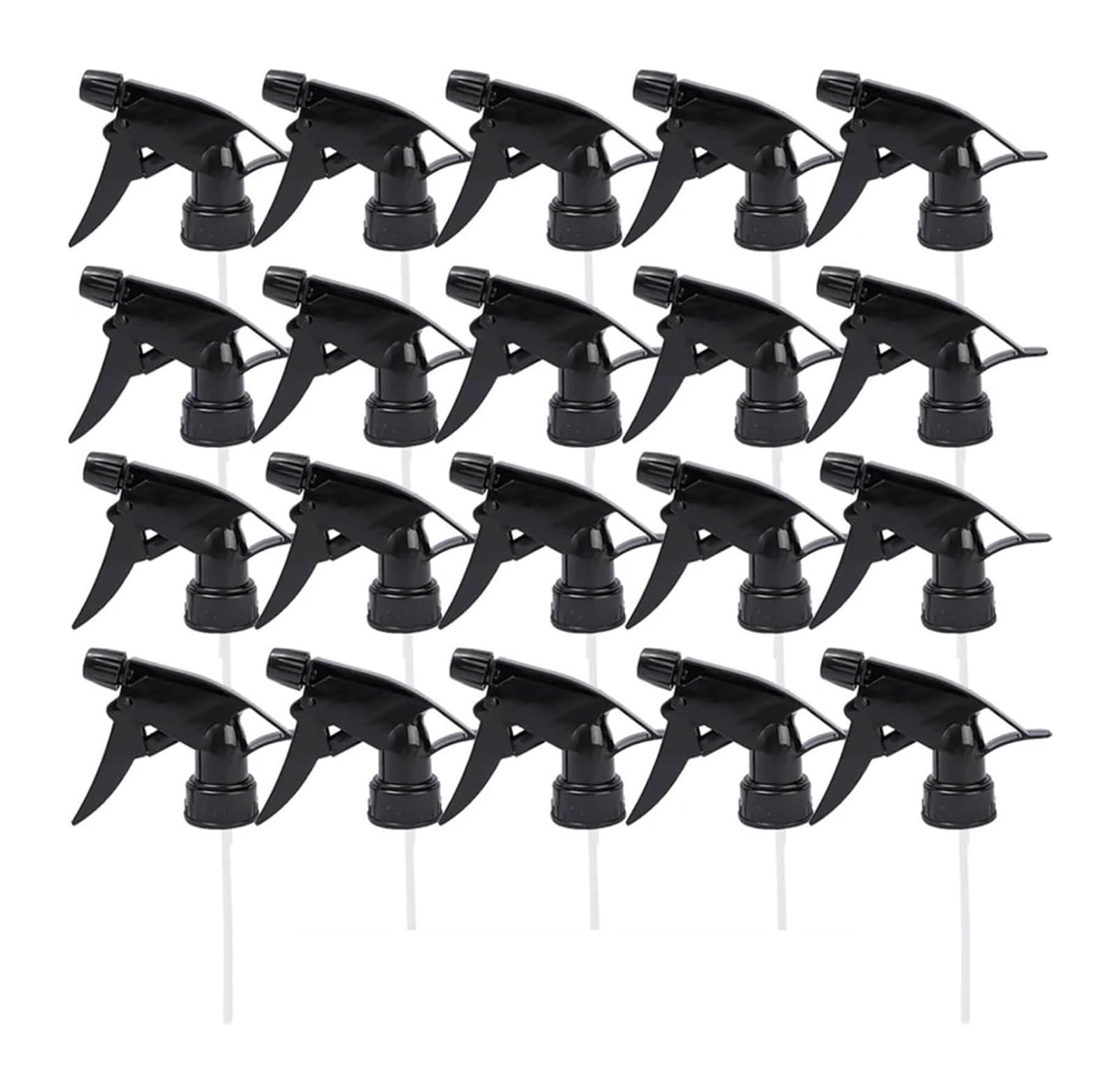 Ugello spruzzatore con grilletto in PP | Ugello spray industriale for auto da giardino domestico nero da 10/20 pezzi(20pcs)