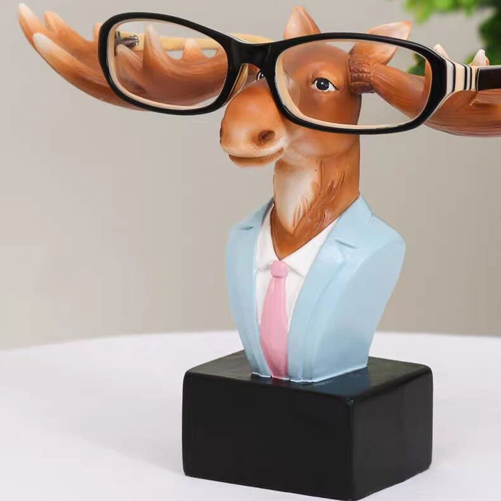 Espositore per Occhiali da Sole Porta da vista per occhiali da vista a mano in resina fatta a mano, cremagliera per occhiali da sole dei cervi, comodino per ufficio Desk Décor drécor regalo Per Esposi