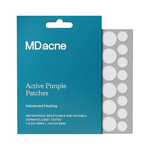 MDacne Parches de espinillas para tratamiento del acné facial 36 parches hidrocoloides Absorbe el aceite y el poliuretano de los poros obstruidos MDacne Parches de espinillas para tratamiento del acné facial 36 parches hidrocoloides Absorbe el aceite y el poliuretano de los poros obstruidos