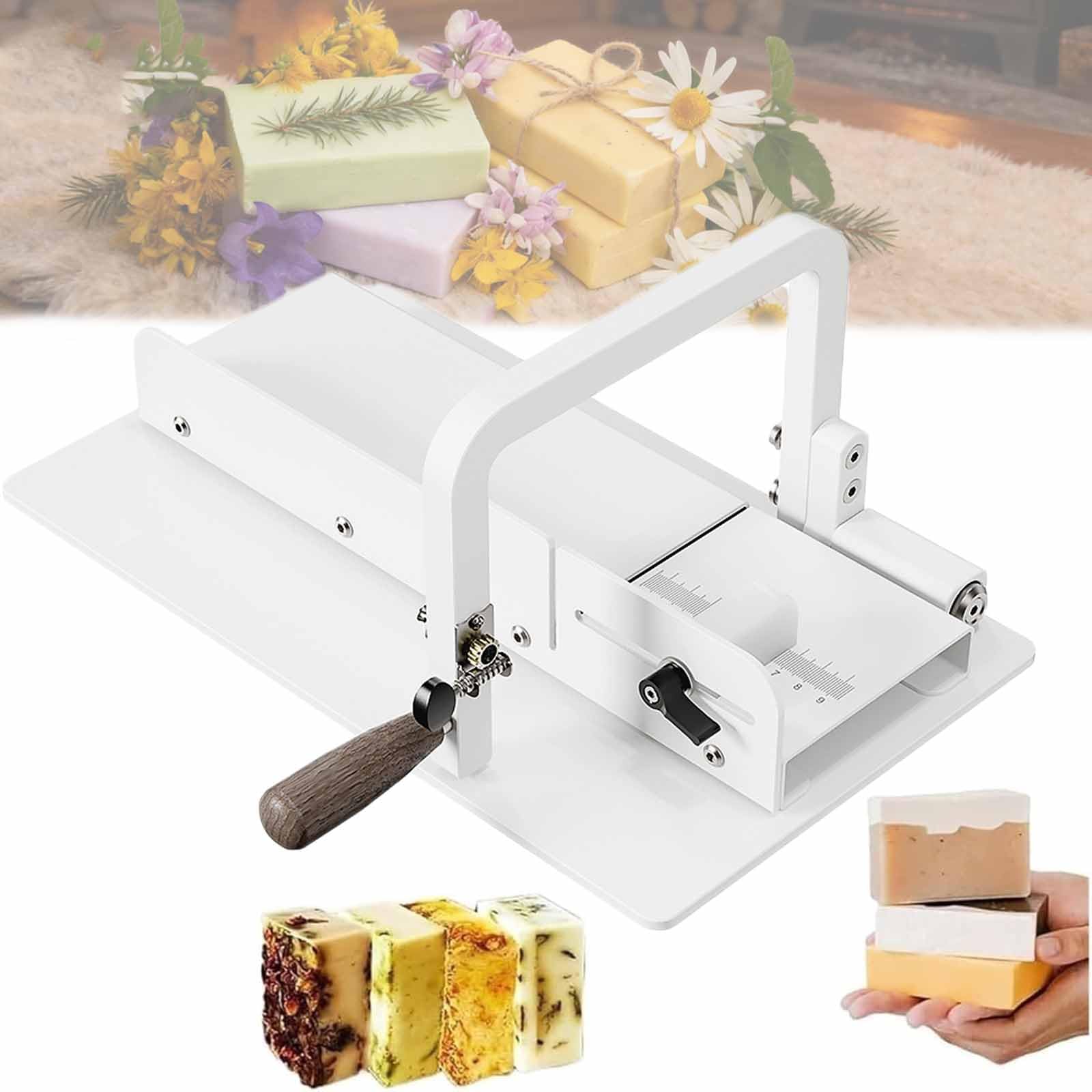 Questo Taglia Sapone e affettatrice Manuale con Scala di precisione, Lama in Acciaio Legato Resistente per Sapone, Formaggio e Burro, Perfetto per lavori Fai da Te e progetti casalinghi