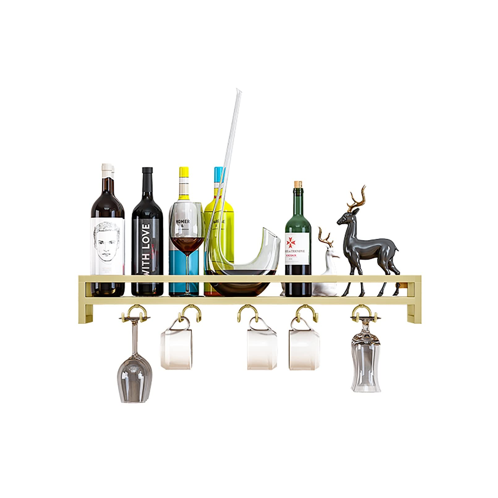 Support de présentation de stock pour bouteilles étagère murale vin