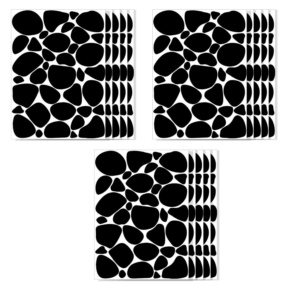 Packwith 555 Black Spots Pack Of 15 Sheets/555 Dots Irregular Dalmation Stickers For Living Room Dalmatian Wallpaper Stickers Polka Dot Wall Stickers (1.5 To 6 Cm) For Decorations For Living Room Packwith®