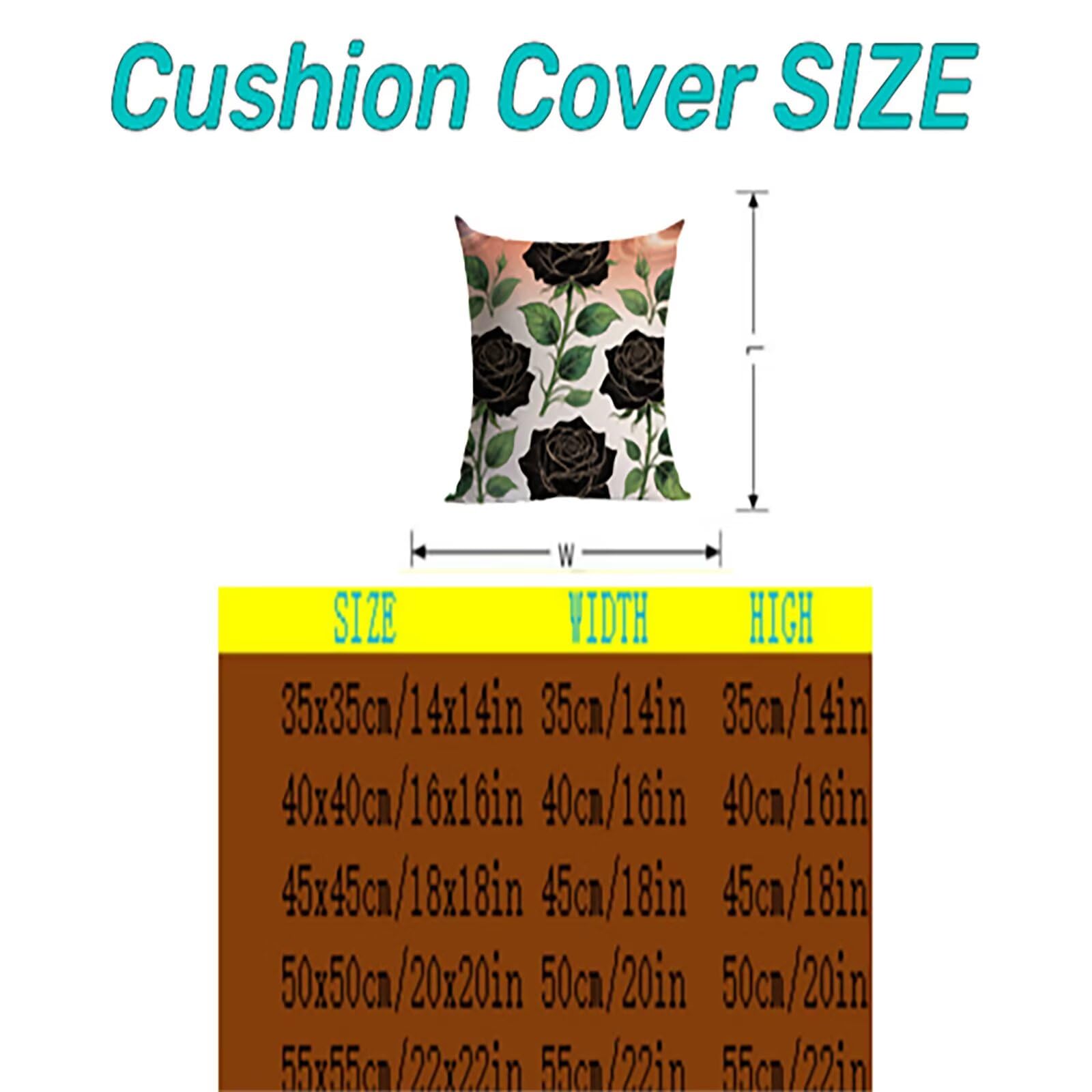 Kopfkissenbezug Black and Green Outdoor 50x50cm Kissenbezug THDZ-2030
