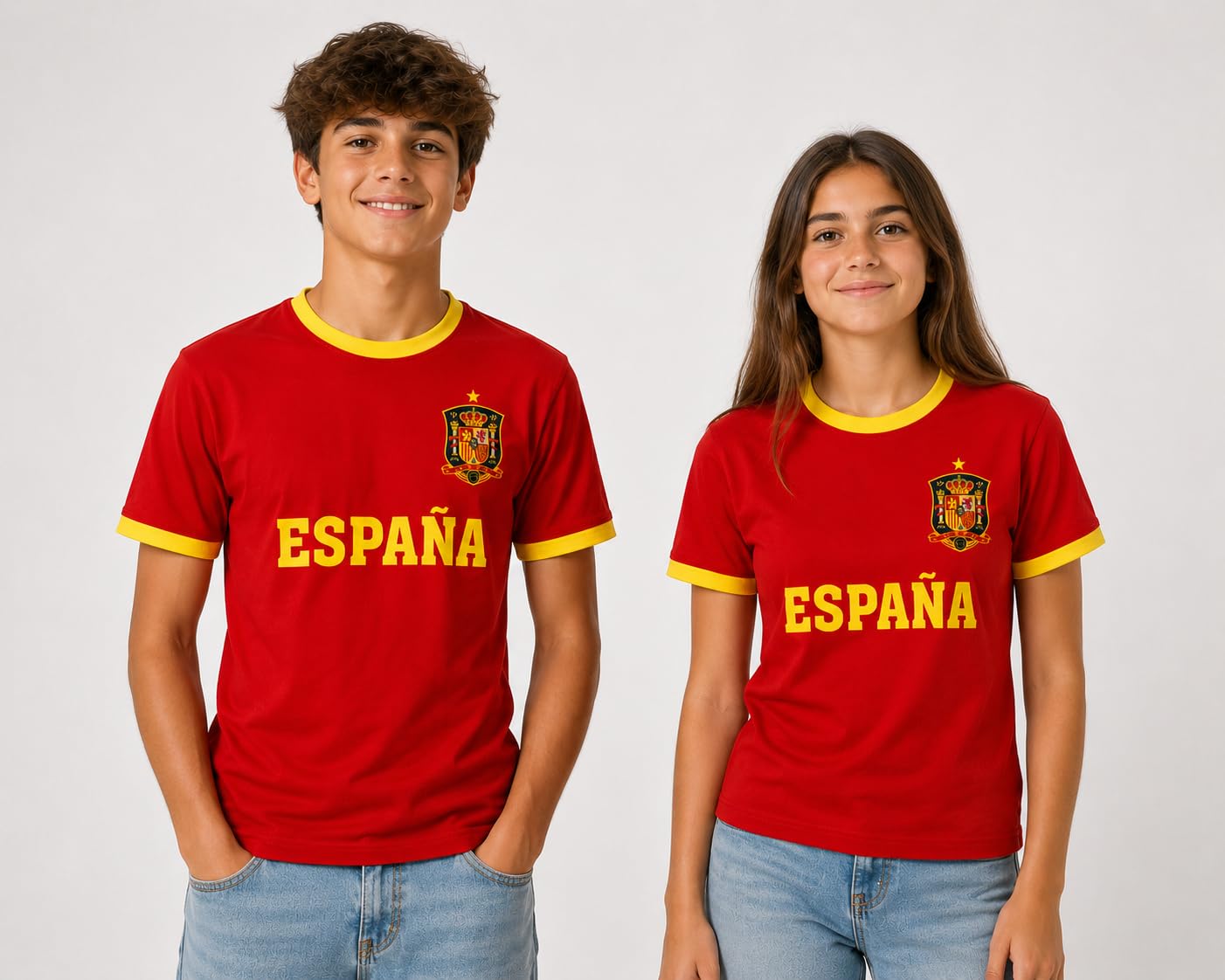 Genérico Camiseta Adulto ESPAÑA Unisex