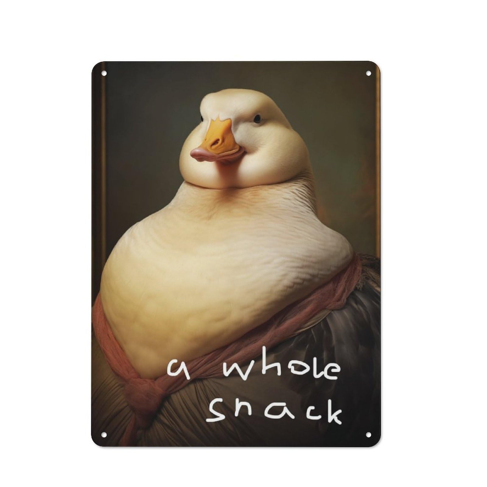 Junmoney Funny Duck Vintage Metal Plaque 40X30cm For Man Cave Or Games Room, For An Autumn Update To Man Cave And Games Room
