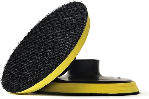 HOMESOM 4 pulgadas, 2 placas de respaldo, soporte de almohadilla de pulido, soporte de gancho y bucle, rosca 58-11, herramienta de pulido de coche