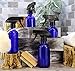 Cornucopia Brands 8-Ounce Cobalt Blue Glass Spray Bottles (4-Pack); Boston Round Bottles w/ 3-Setting Adjustable Sprayers for Aromatherapy, DIY Cleaning & More