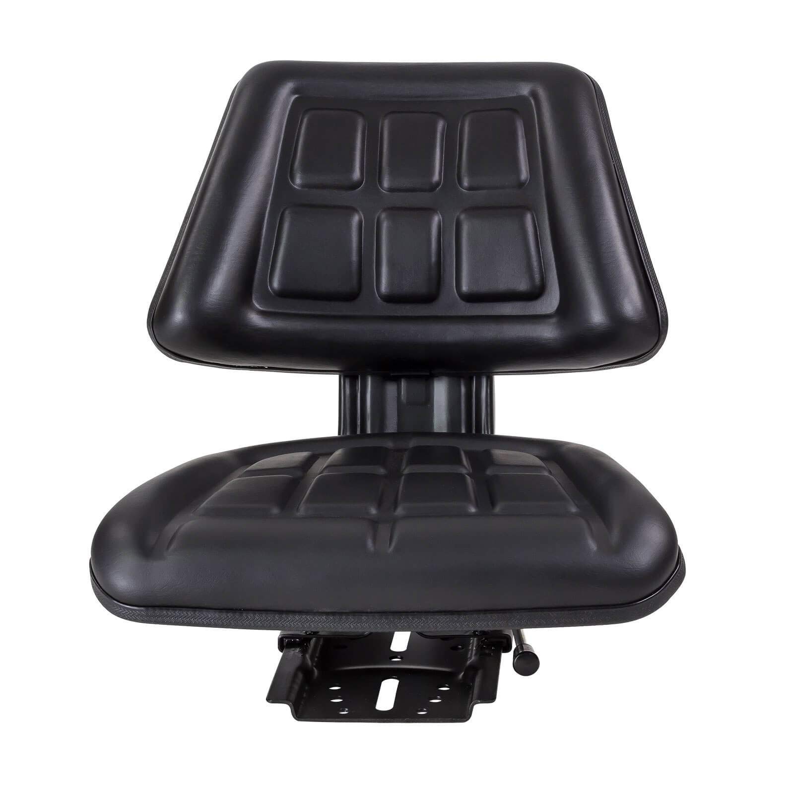 DEMA Universal Traktorsitz Schleppersitz Eco OF – Robuster Traktorsitz, Belastbar bis 130 kg, Schwarz
