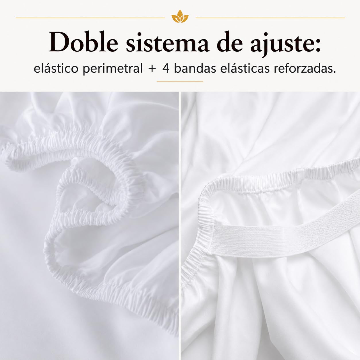 Jomy Juego de sabanas 150 x 190/200 cm Algodon de 300 Hilos Blanco Juego Cama sábana encimera + sábana Bajera Ajustable + 2 Fundas de Almohada 50 x 75 cm 100% Algodon Blanco