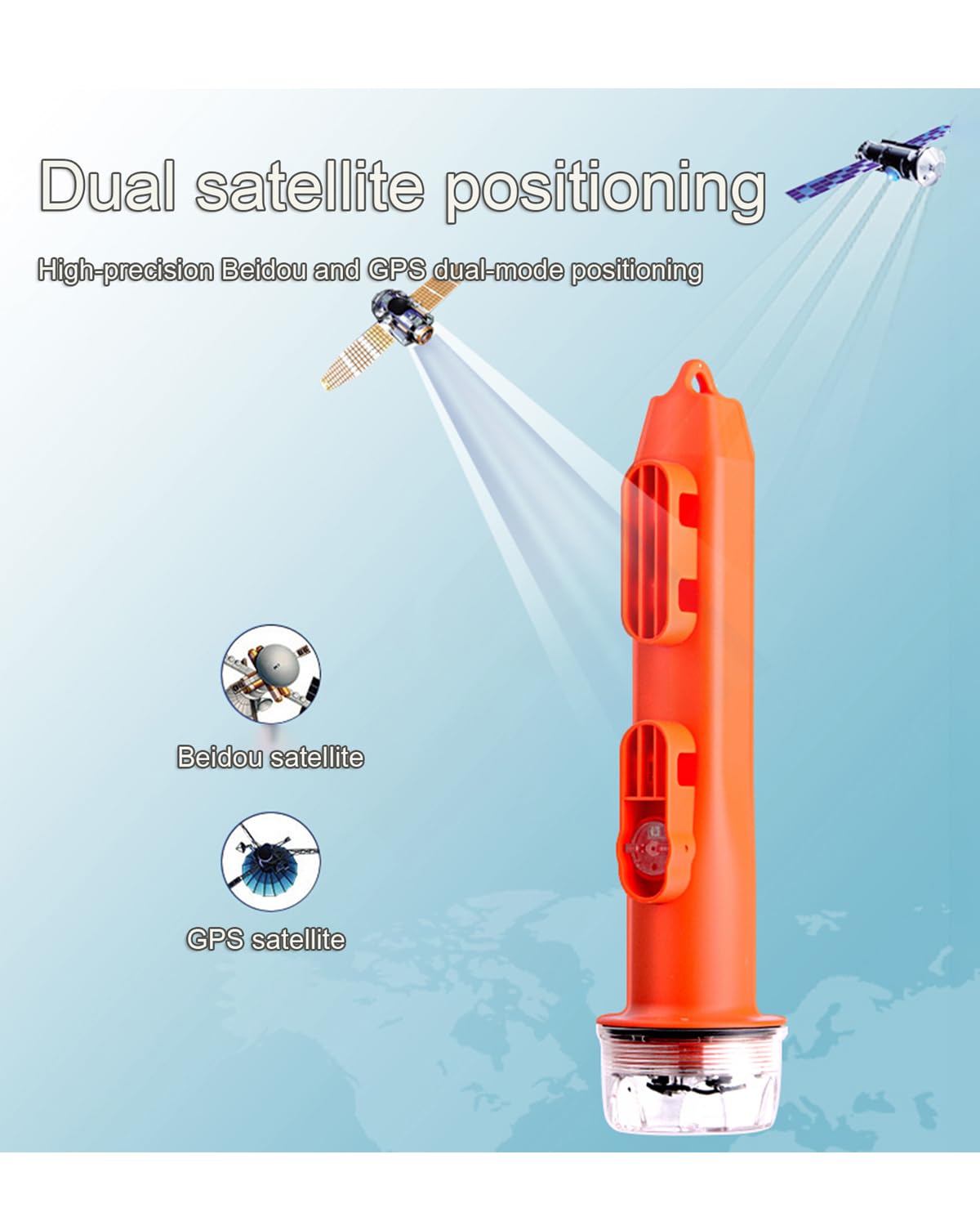 Buscador De Redes De Pesca Ais, Boya De Posicionamiento De Red Ais, 2600 Mah, Ipx7 a Prueba De Agua, Distancia De Comunicación De 8 NM, Localizador De Redes De Pesca, Pesca, Cría