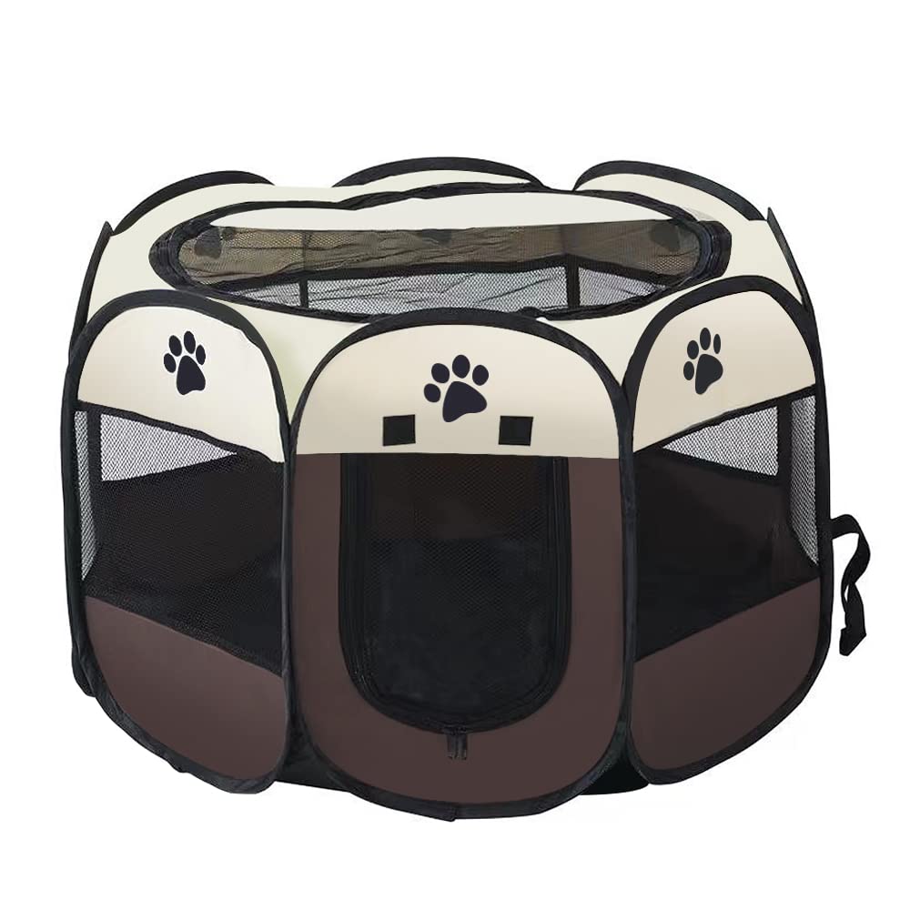 Portable Dog Playpen Ronsan Dog House Indoor Outdoor Pet Playpen for Small Dogs Dog Travel