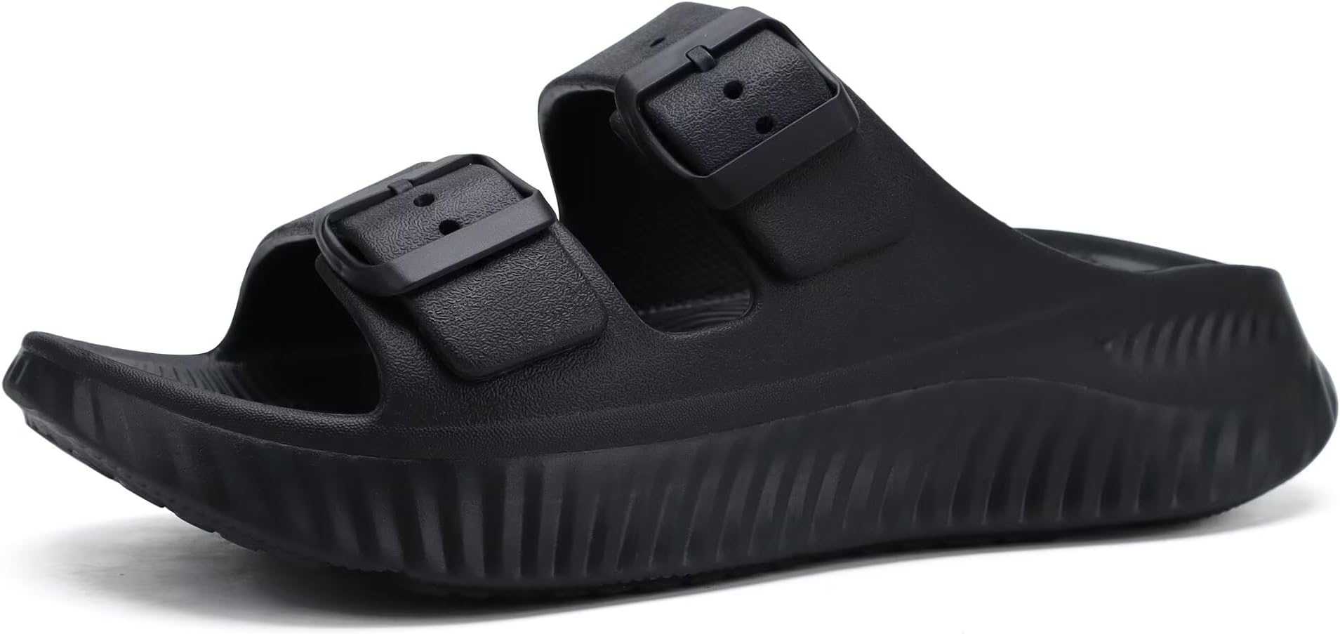 Womens Recovery Sandals With Comfortable Plantar Fasciitis Arch Support, Orthotic Adjustable Thick Cushion Sport Slides Reduces Stress on Feet, Joints & Back Post-Exercise